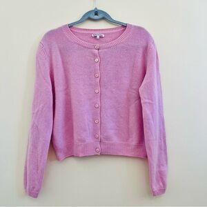 Reformation Cashmere Clara Baby Girl Pink Women's Cardigan